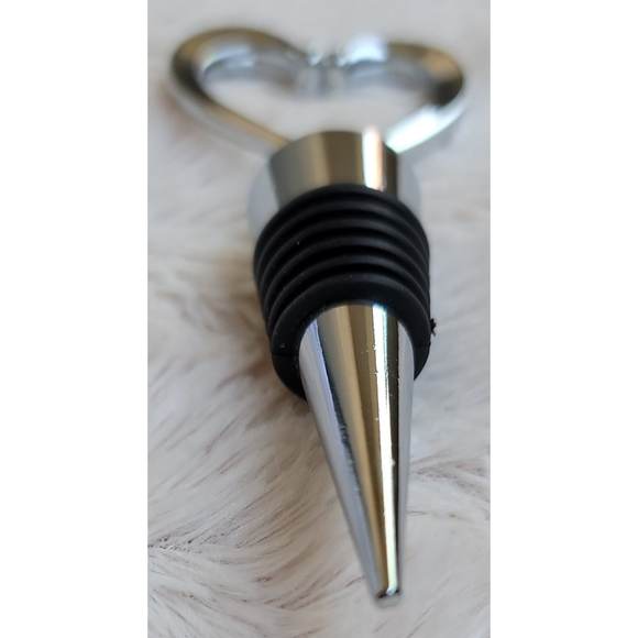NEW silver heart wine stopper - Picture 5 of 11